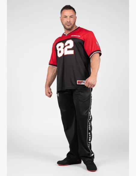 Gorilla Wear men's tracksuit Trenton Football Jersey black/ red