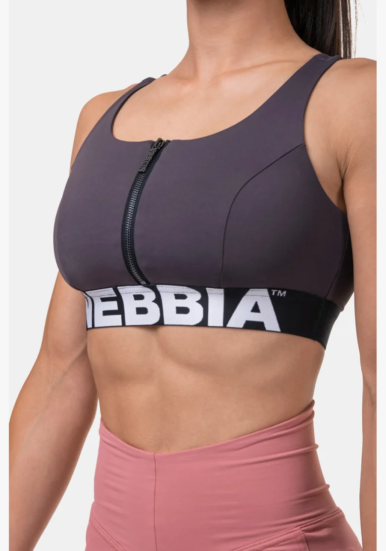 NEBBIA • Smart Zip sports bra • NEBBIAshop.cz