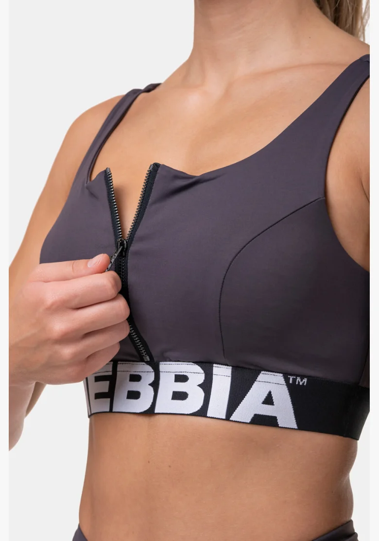 NEBBIA • Smart Zip sports bra • NEBBIAshop.cz