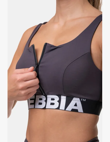 NEBBIA • Smart Zip sports bra • NEBBIAshop.cz