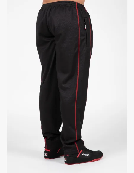 Gorilla Wear Men's Sweatpants Wallace Mesh - Black/Red