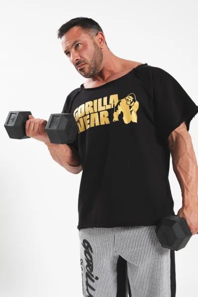Gorilla wear men's Workout Top Classic – black/gold 2