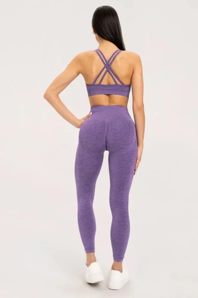 Gym Glamour Leggings seamless push up dark plum • Nebshop.cz 2