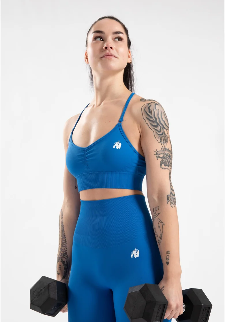 Gorilla Wear women's sports bra Olivia – blue