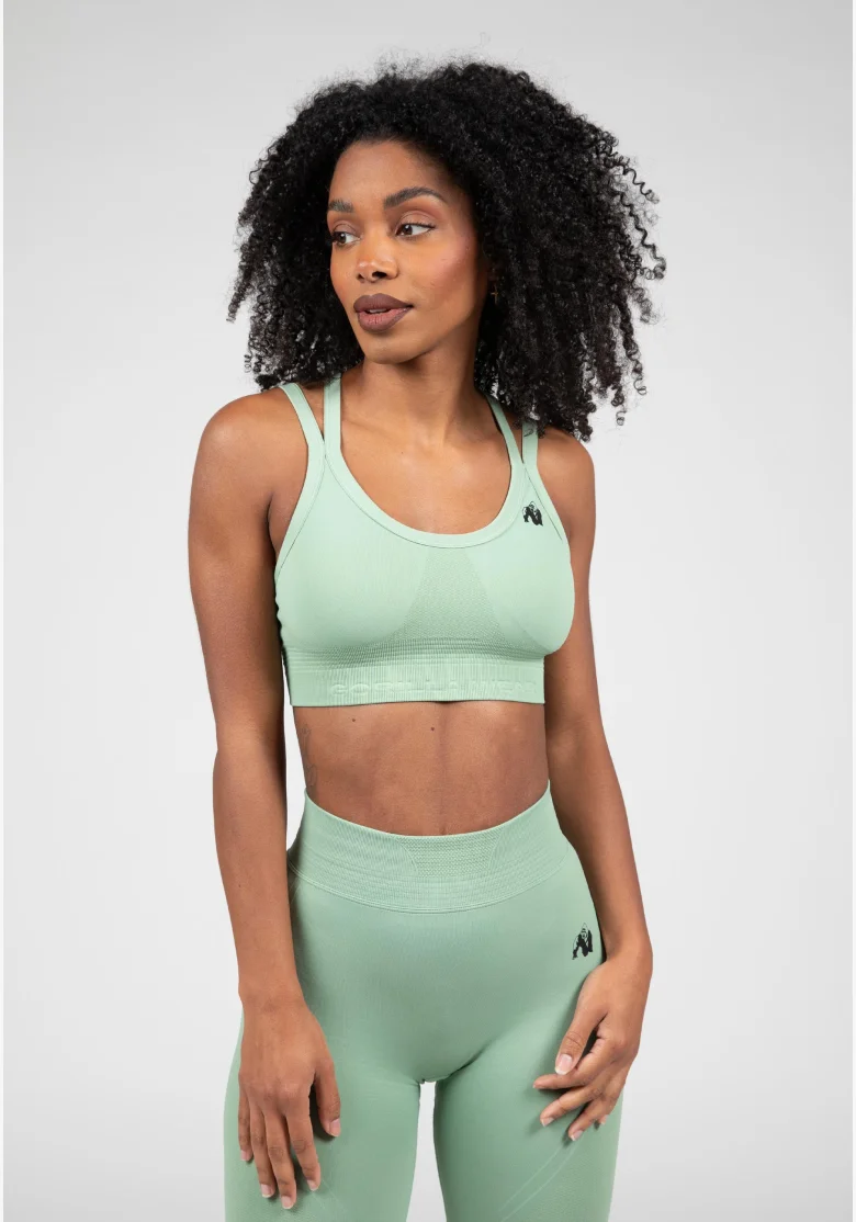 Gorilla Wear women's seamless bra Whitney – green
