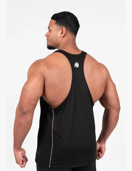 Gorilla Wear men's tank top Casper Stringer – black / green