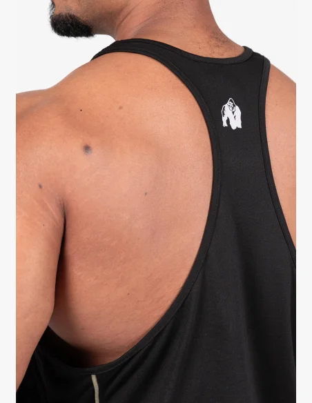 Gorilla Wear men's tank top Casper Stringer – black / green