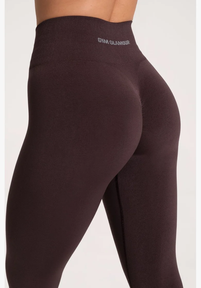 Gym Glamour Leggings Second Skin push up Chocolate