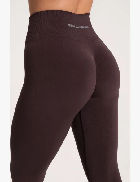 Gym Glamour Leggings Second Skin push up Chocolate