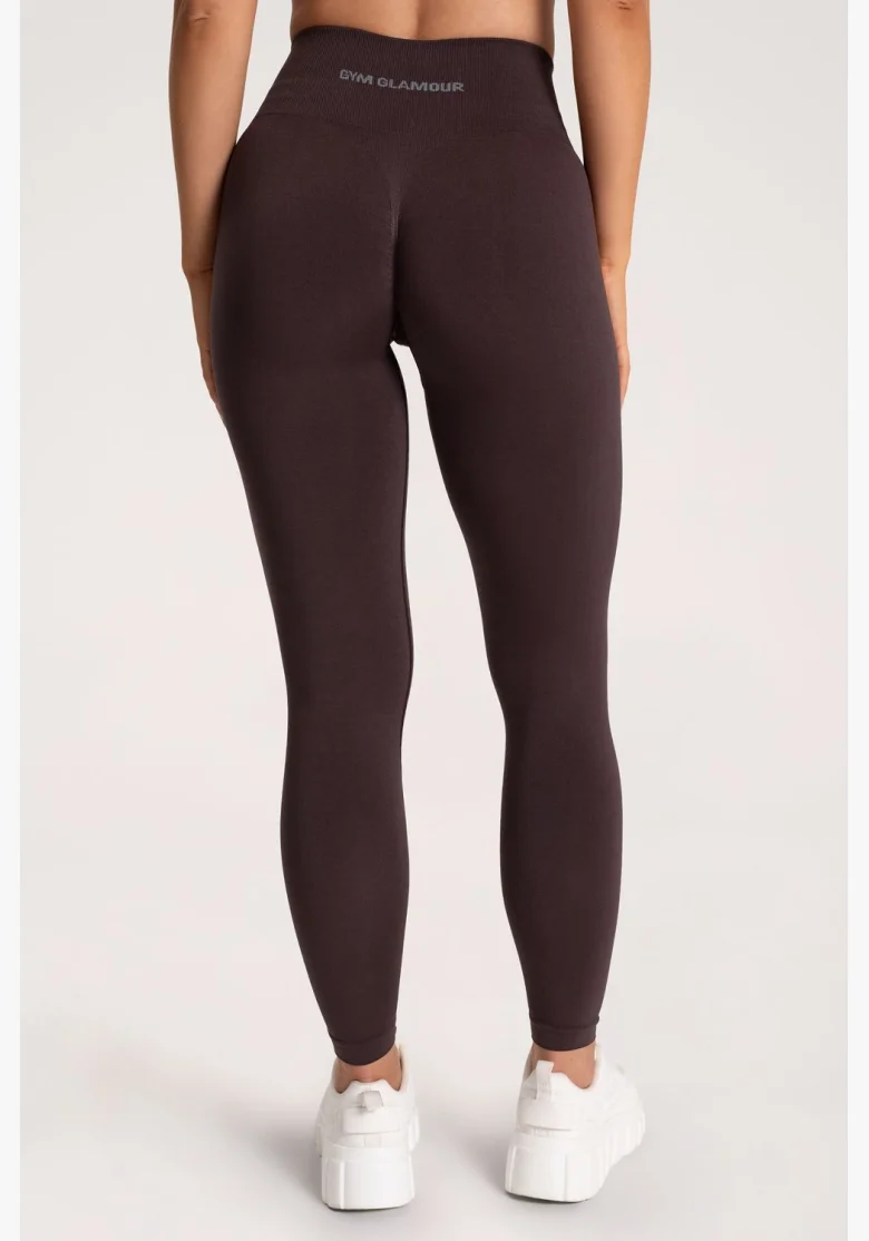 Gym Glamour Leggings Second Skin push up Chocolate