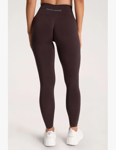 Gym Glamour Leggings Second Skin push up Chocolate