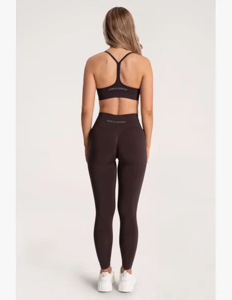 Gym Glamour Leggings Second Skin push up Chocolate