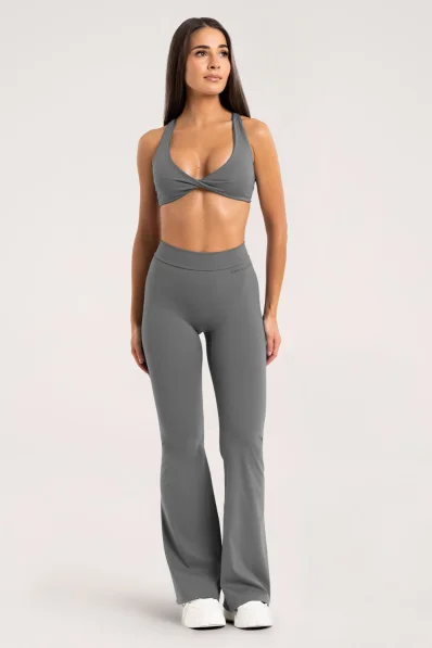 Gym Glamour flared leggings Deep Glow Grey 2